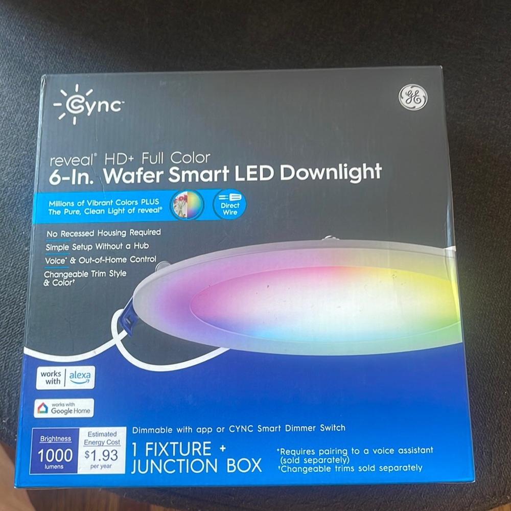 Cync ge 6inch wafer smart led light